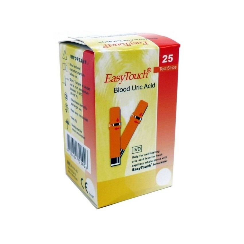 EASY TOUCH blood uric acid strips 25 pcs