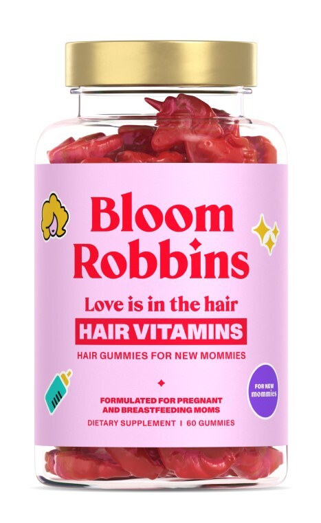 Bloom Robbins LOVE is in the HAIR vitamins for new mommies 60 gummies