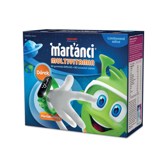 Martians Multivitamin 50 chewable tablets + 50 gummies + gift
