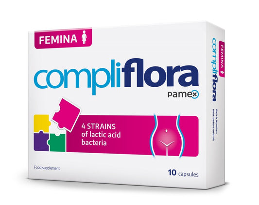 Compliflora Femina, 4 strains of lactic acid bacteria 10 capsules