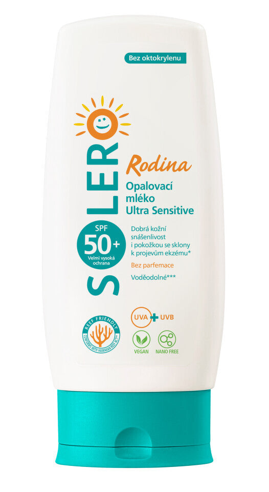 SOLERO Sunscreen Sensitive Family SPF50+; 200ml