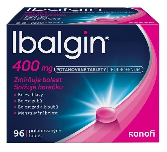 Ibalgin 400 mg - 96 coated tablets