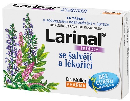 Dr. Müller Larinal with sage and licorice 16 tablets