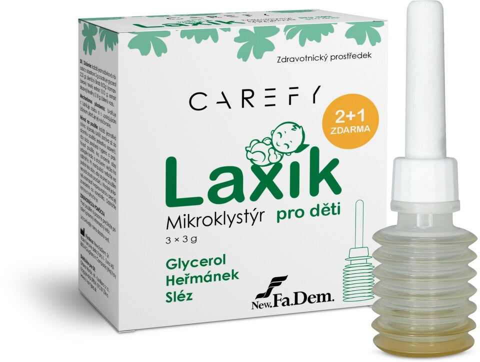 CAREFY Laxik Laxative micro enema for children 3x3g