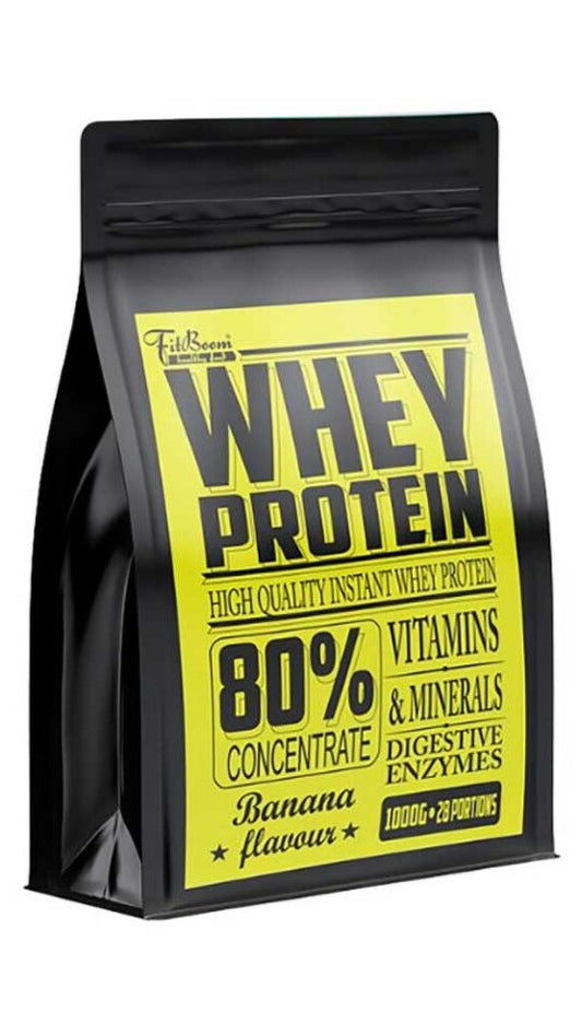 FitBoom Whey Protein 80% 1000 g banana