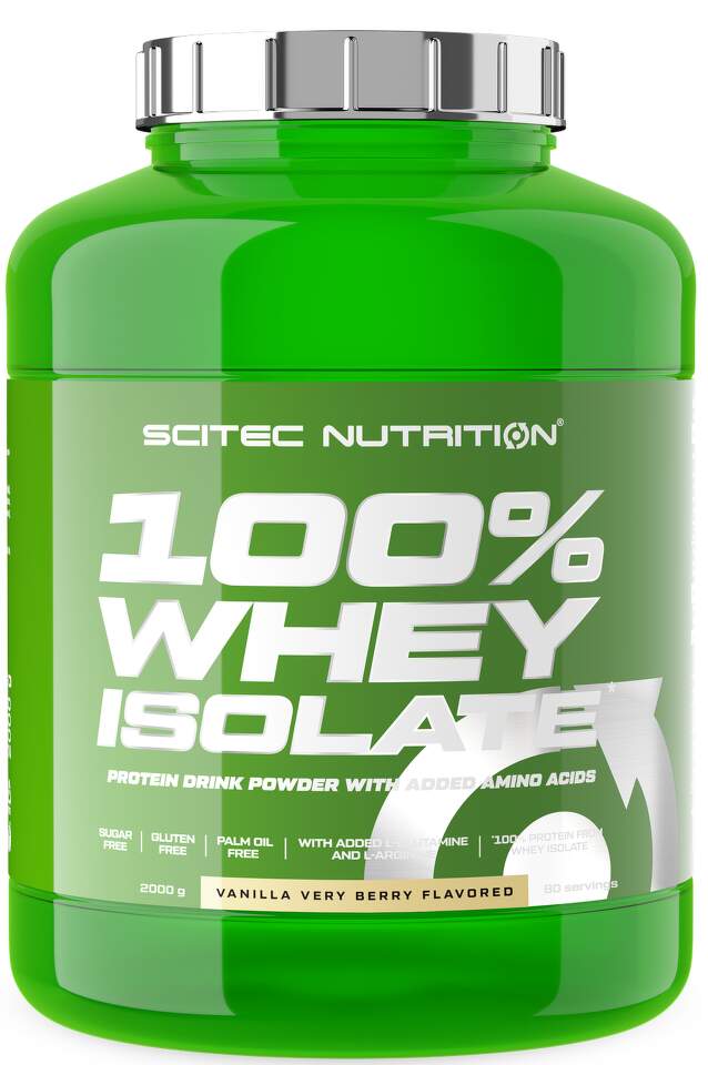 Scitec Nutrition 100% Whey Isolate 2000g vanilla flavor