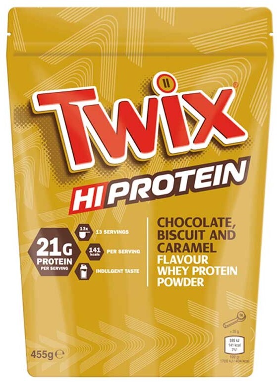 Twix Hi Protein 455 g chocolate biscuit caramel flavor