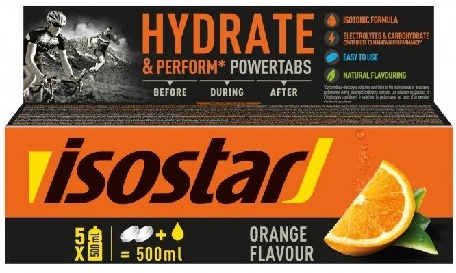 Isostar Power Tabs Orange Flavor 10 effervescent tablets