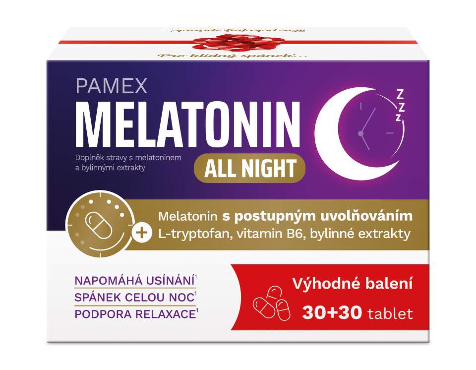 Pamex Melatonin all night 60 tablets