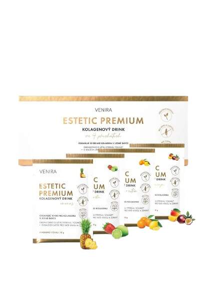Venira Estetic Premium collagen drink mix 4 flavors 40 sachets x 12g