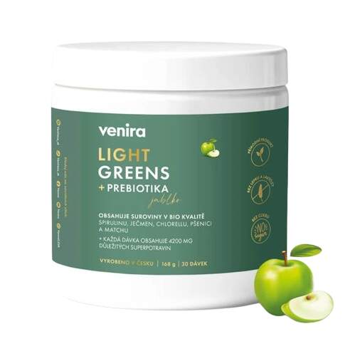 Venira Light greens+prebiotics apple 168g