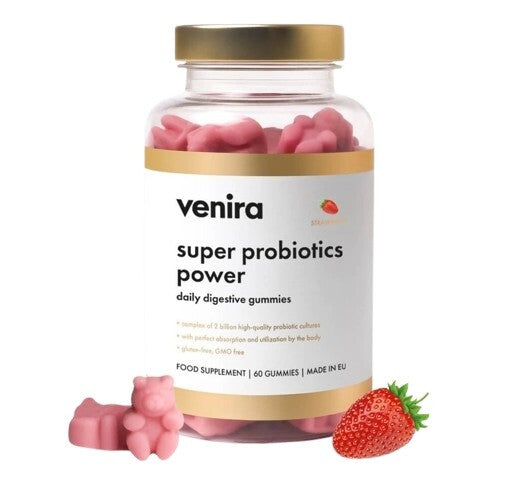 Venira Super probiotics power gummies strawberry 60pcs