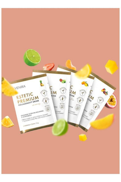 Venira Estetic Premium collagen drink mix 4 flavors 40 sachets x 12g