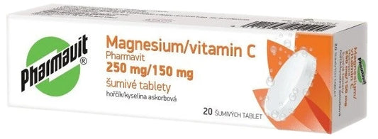 PHARMAVIT MAGNESIUM/VITAMIN C 250mg/150mg - 20 effervescent tablets