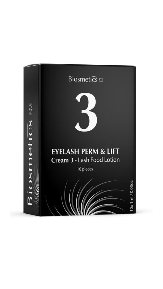 BIOSMETICS Eyelash Perm & Lift Cream 3 - Lash Food Lotion 10 pcs x 1 ml