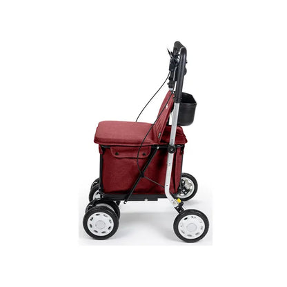 Carlett Senior Assist 38l dark red wheeled shopping bag trolley