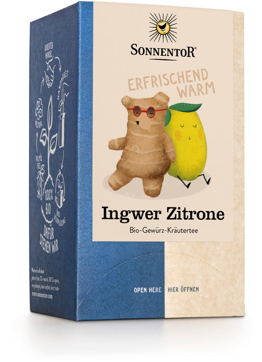 Sonnentor ginger lemon tea 18 teabags