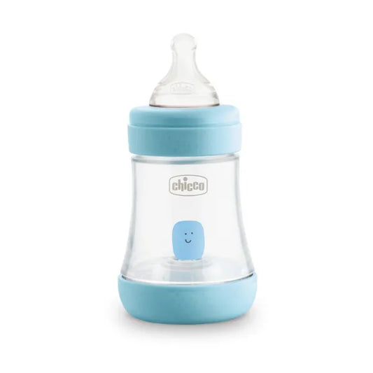 Chicco Perfect 5 Baby bottle silicone 150 ml Blue