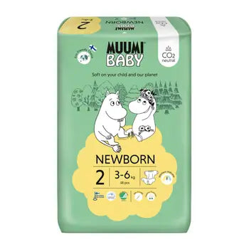 Muumi Baby 2 Newborn 3–6 kg ECO diapers 58 pcs