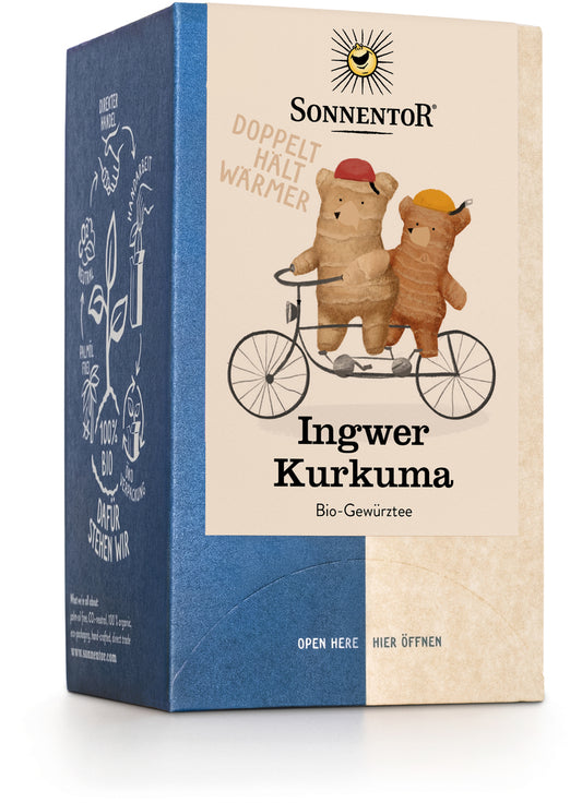 Sonnentor ginger turmeric tea 18 teabags