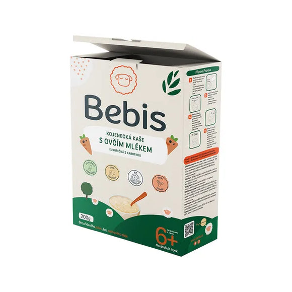 Bebis Infant porridge with sheep's milk, corn and carrot 200 g