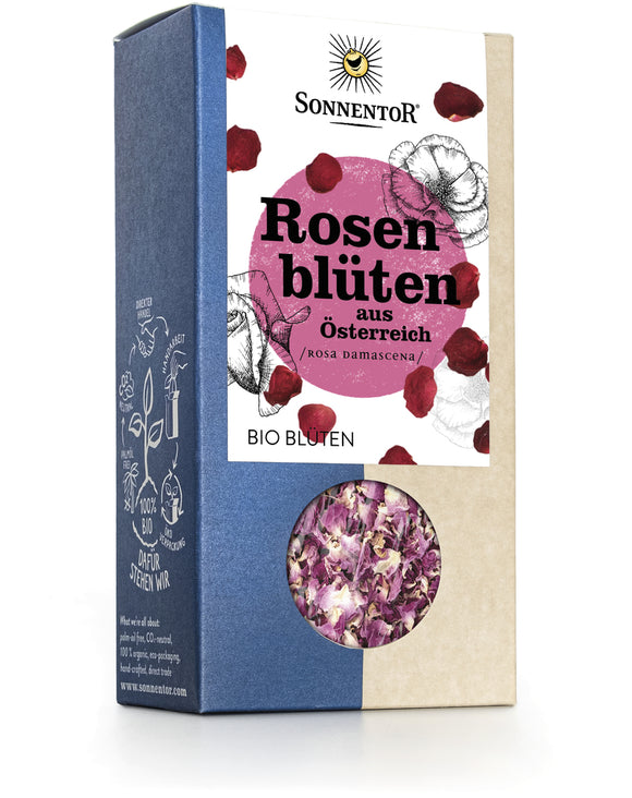 Sonnentor rose petal tea loose 30g