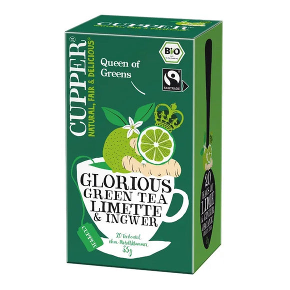 Cupper BIO Green tea with ginger and lime 20x1.75g