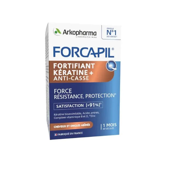 Arkopharma Forcapil Fortifiant Keratin hair and nails 60 capsules
