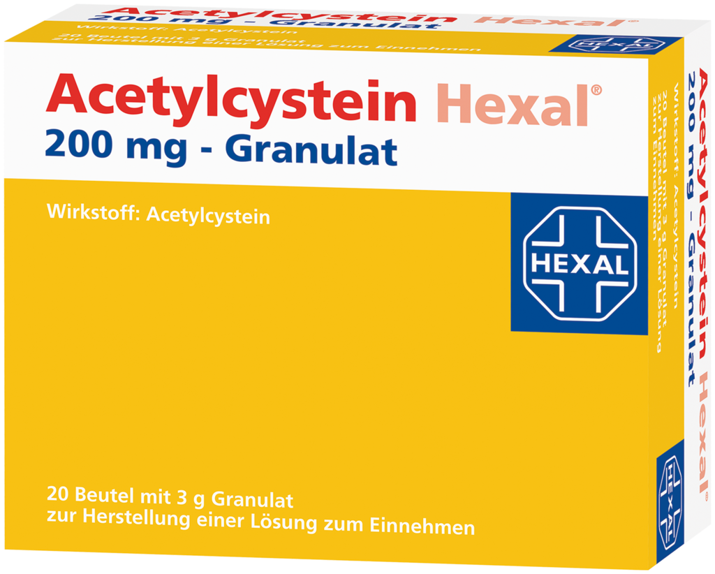 Hexal Acetylcysteine 200 mg - granules 20 sachets – My Dr. XM