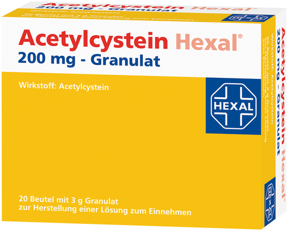 Hexal Acetylcysteine 200 mg - granules 20 sachets