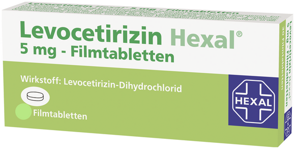 Hexal Levocetirizin 5 mg - 10 film-coated tablets