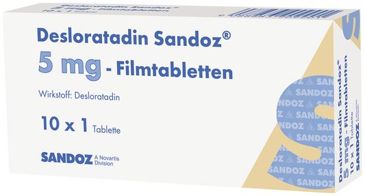 Desloratadine Sandoz 5 mg - 10 film-coated tablets