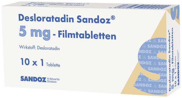Desloratadine Sandoz 5 mg - 30 film-coated tablets