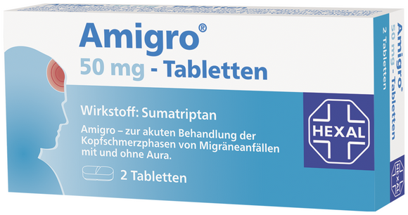 Amigro 50 mg - 2 tablets