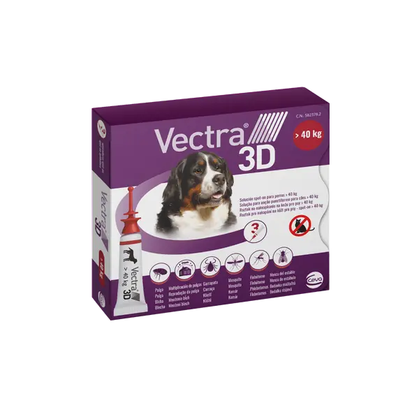 Vectra 3D spot-on for dogs XL (> 40 kg) 3 pipettes