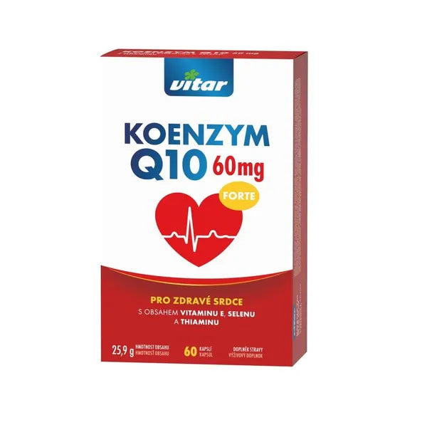 Vitar Coenzyme Q10 60 mg + Selenium + vitamin E + thiamin 60 capsules