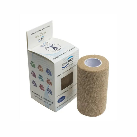 KineMAX Cohesive 10 cm x 4.5 m elastic self-fixing bandage 1 pc Beige