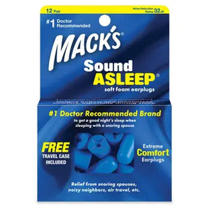MACKS Sound Asleep earplugs 12 pairs