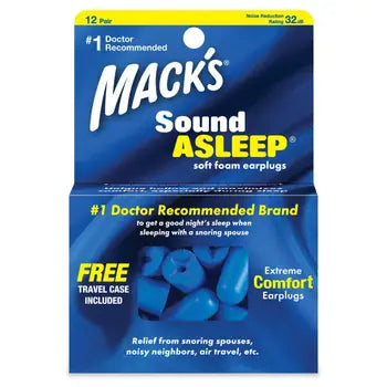 MACKS Sound Asleep earplugs 12 pairs