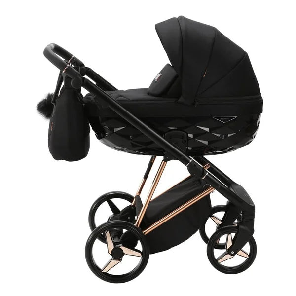 ADAMEX Quantum Special Edition Black/Rose Gold Combination Stroller
