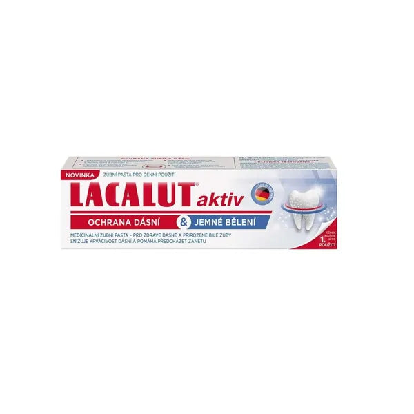 Lacalut Aktiv Gum protection & gentle whitening toothpaste 75 ml