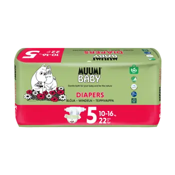 Muumi Baby 5 Maxi+ 10-16 kg Eco diapers 22 pcs