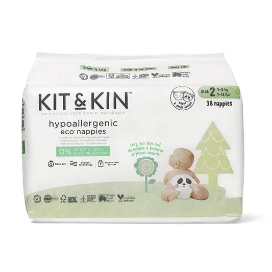 Kit & Kin Eko diapers size 2, 4-8 kg, 38 pcs