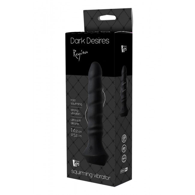 Dream Toys Dark Desires Regina Squirming Vibrator Black