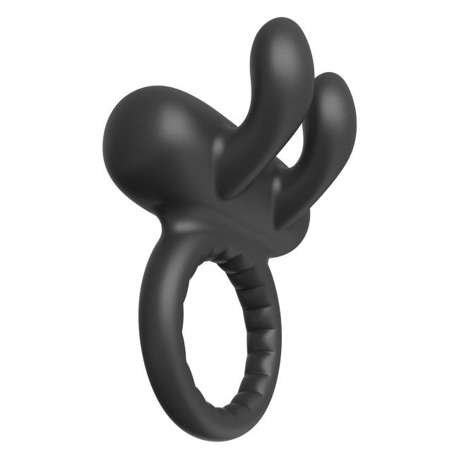 Dream Toys Ramrod Rabbit Vibrating Cockring Black