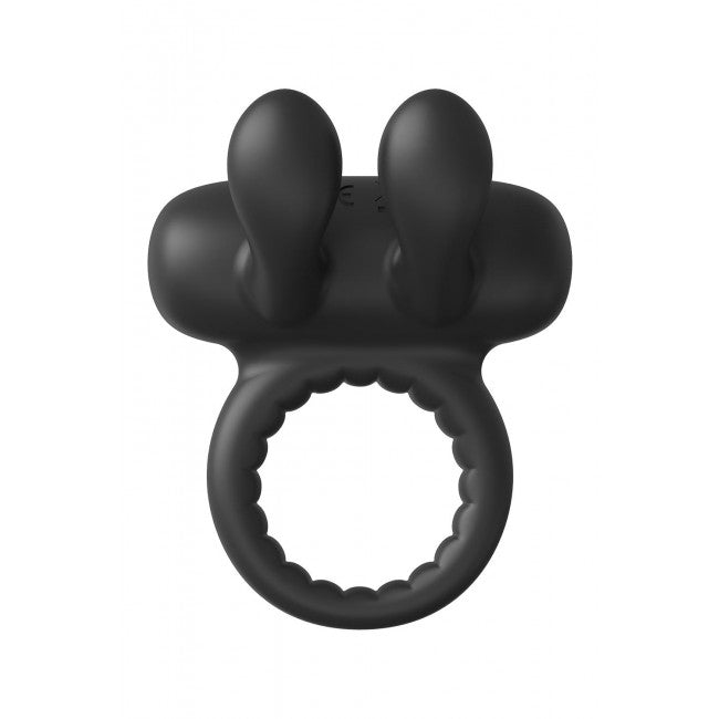 Dream Toys Ramrod Rabbit Vibrating Cockring Black