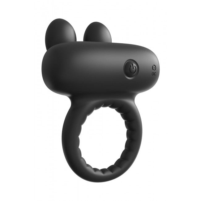 Dream Toys Ramrod Rabbit Vibrating Cockring Black