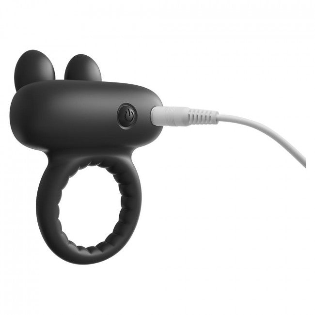 Dream Toys Ramrod Rabbit Vibrating Cockring Black