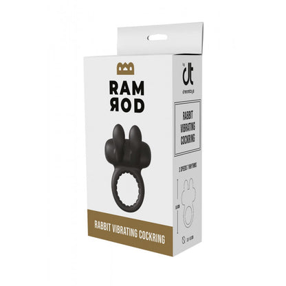 Dream Toys Ramrod Rabbit Vibrating Cockring Black