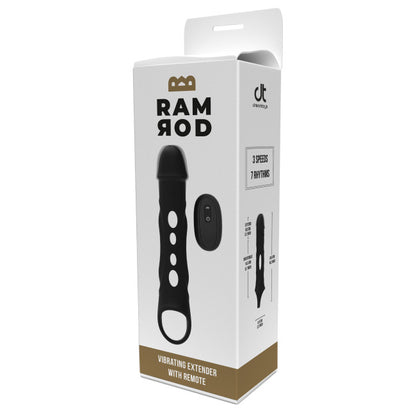 Dream Toys Ramrod Vibrating Extender Ultra with Remote Black